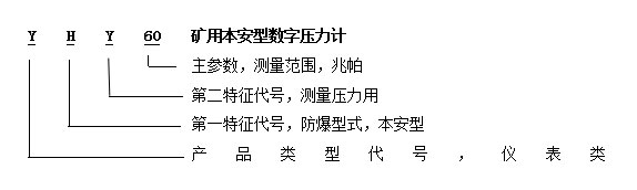 YHY60（A）礦用本安型數字壓力計